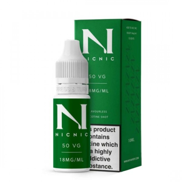 NIC NIC NICOTINE SHOT 18MG 50%VG