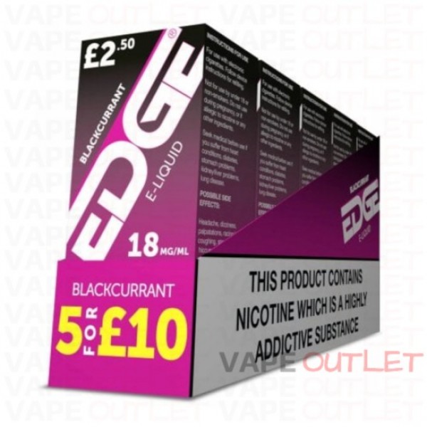 EDGE Eliquid BLACKCURRANT 5-PACK