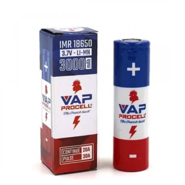 VAP PROCELL 18650 BATTERY 3000MAH