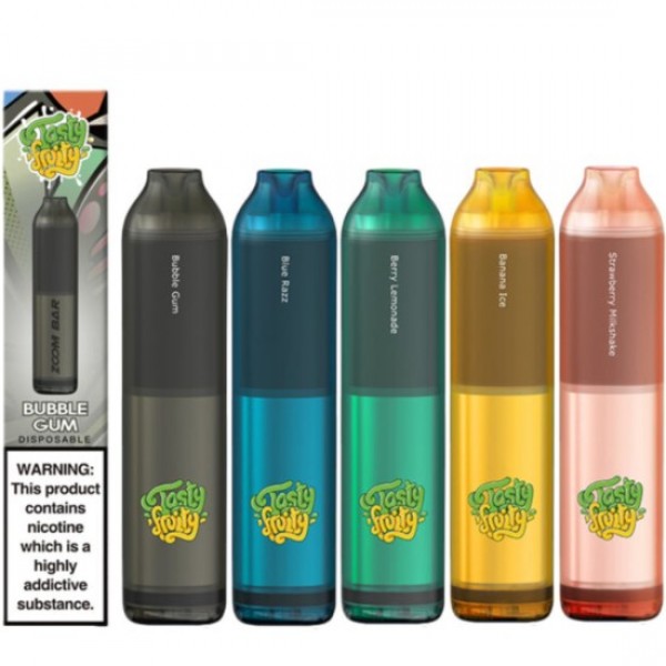 Tasty Fruity Zoom Bar Disposable Vape Kit 600 Puff...