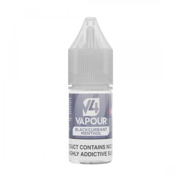 V4 VAPOUR Eliquid BLACKCURRANT MENTHOL 5-PACK