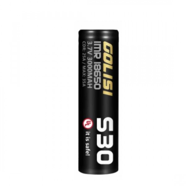 Golisi S30 18650 Battery 3000MAH 25A